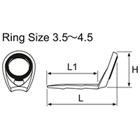 Guide De Canne Fuji PLGST Taille 6-1,6 – Anneau SIC Cadre Inox (neuf, 1 Pièce)